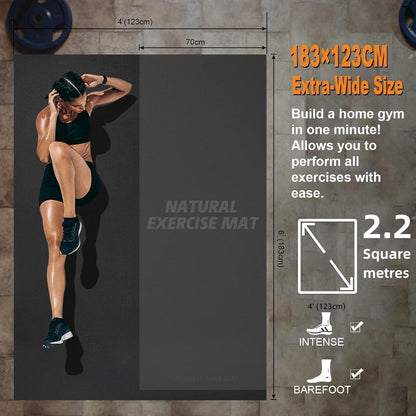 Fitnessmatte rutschfest extra dick für Laufband und Heimtraining
