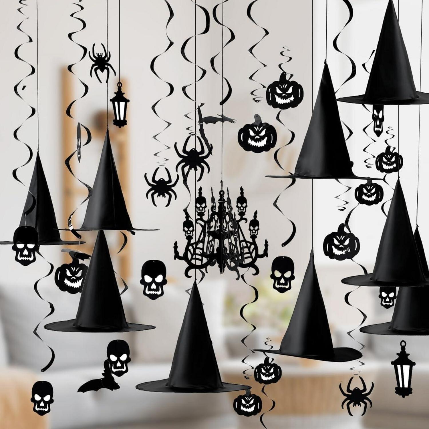 Halloween Dekoration Hängewirbel Spukhaus Kronleuchter Geist Petick 27