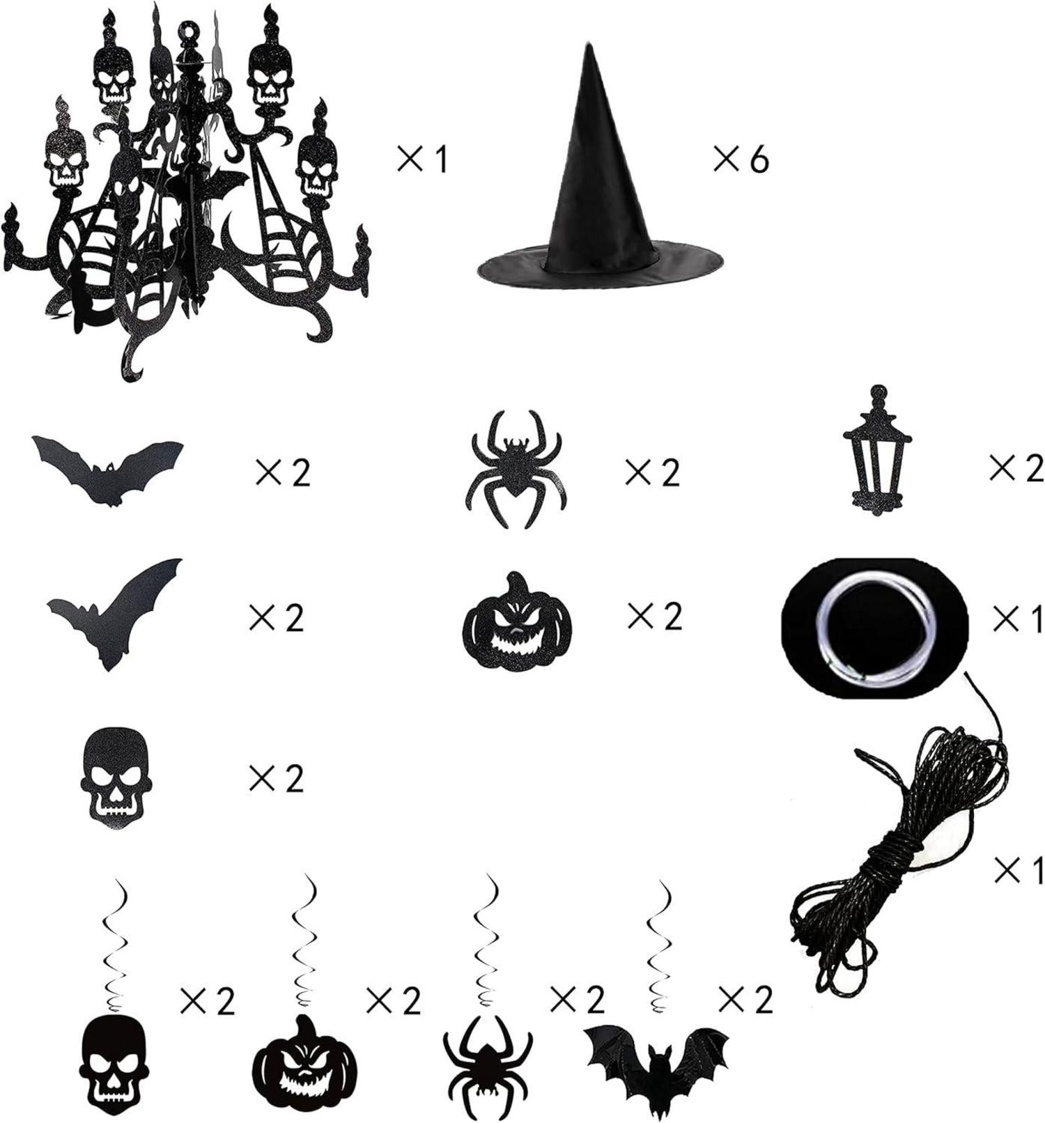 JOYIN Halloween Party Dekoration Set - 27-teilig