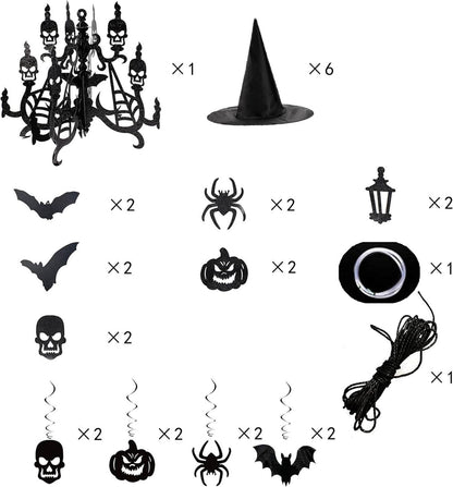 JOYIN Halloween Party Dekoration Set - 27-teilig
