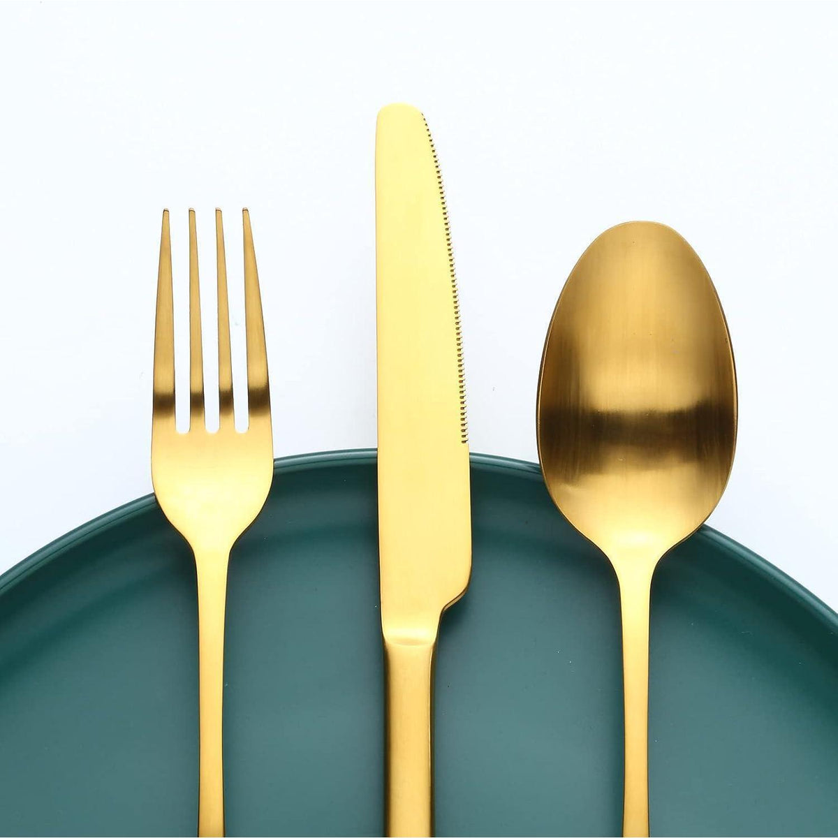 Besteckset Mattgold 30 Teile für 6 Personen, Edelstahl, Spülmaschinenfest