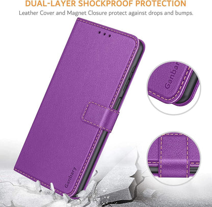 Samsung Galaxy A12/M12 Handyhülle Leder Flipcase mit Kartenschlitzen