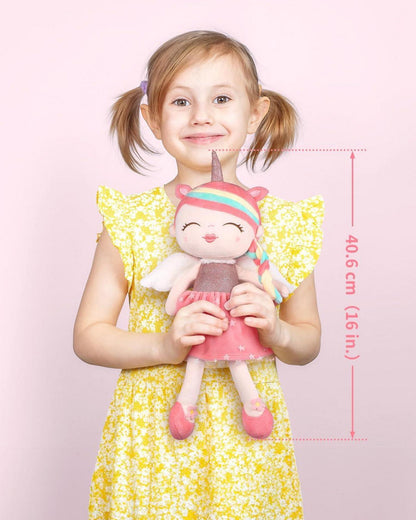 Weiche Einhorn Plüschpuppe 40cm - Wunderschönes Geschenk für Mädchen