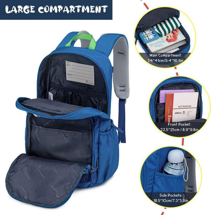 Kinderrucksack Mädchen Jungen Schulrucksack 15L 25x14x41cm Blau