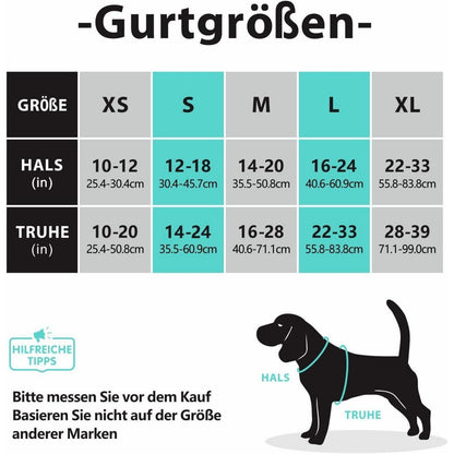 PoyPet Hundegeschirr Front Reflektierend Schwarz S - Bequeme