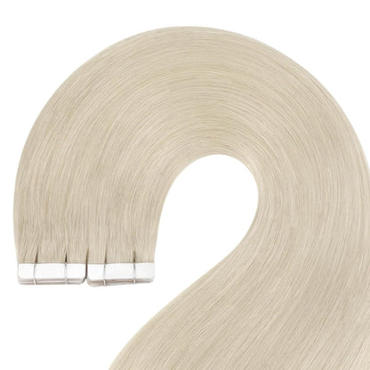Echthaar Tape Extensions Platinblond 30cm 30g