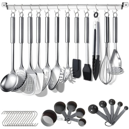 Küchenutensilien Set 38-teilig Edelstahl Spülmaschinenfest