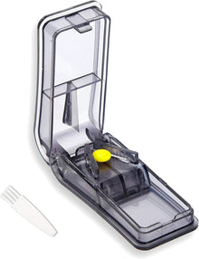 Tablettenteiler für große und kleine Tabletten mit Aufbewahrungsfach
