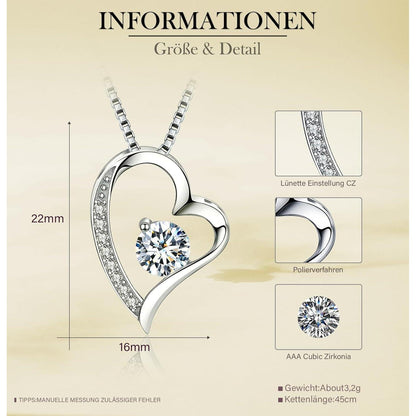 Infinity Rose Gelbe Rose mit Kette und 925er Sterling Silber
