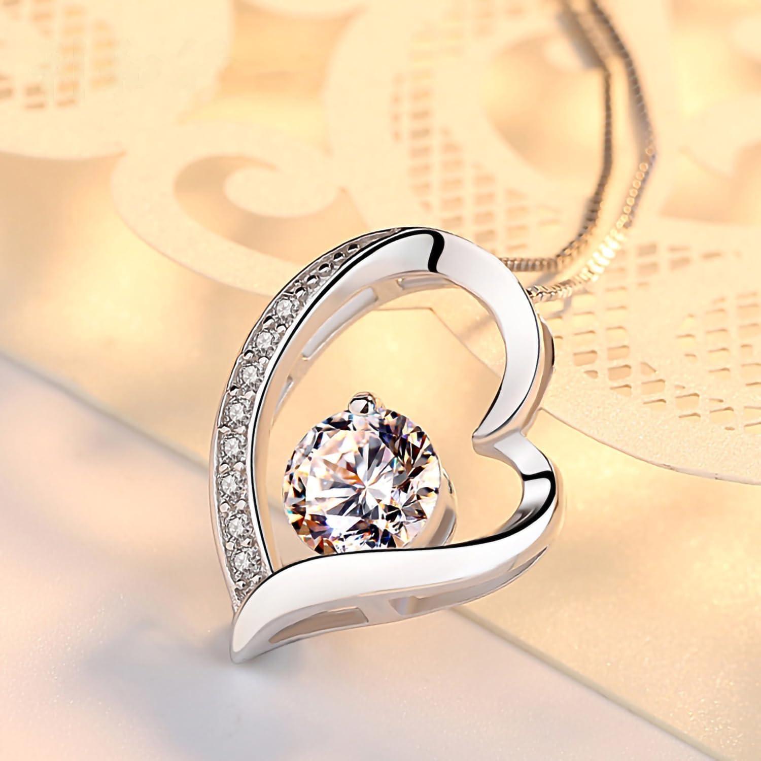 Ewige Rosa Kette 925 Sterling Silber Geschenkbox Gelbe Rose