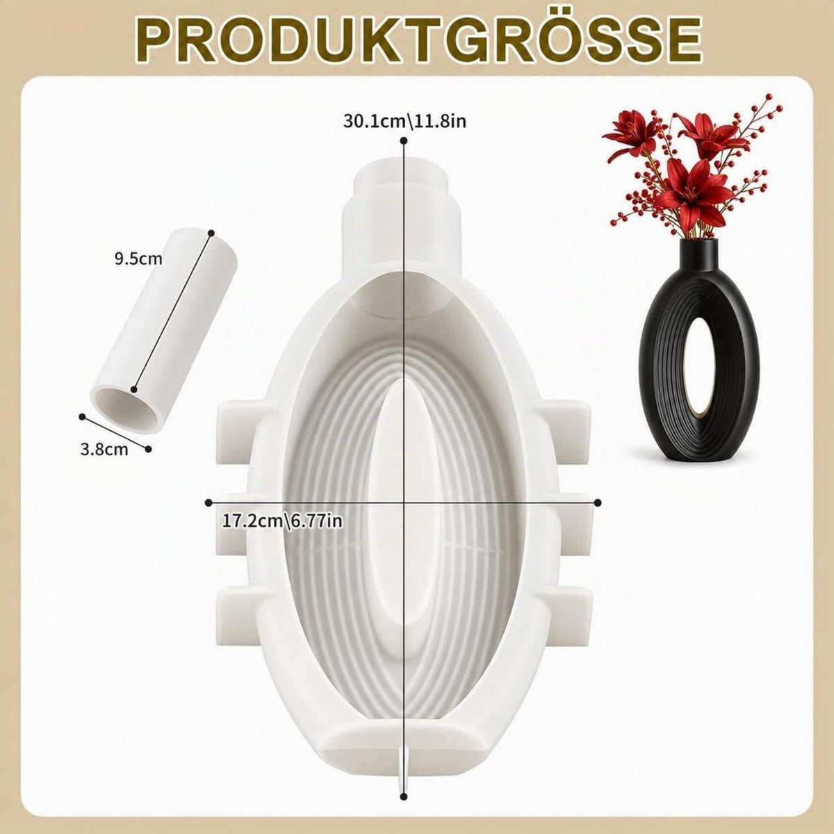 Silikon Gießform Vase Epoxidharz Form DIY Basteln