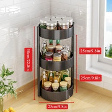 Drehteller Gewürzregal 3 Etagen Kohlenstoffstahl Organizer