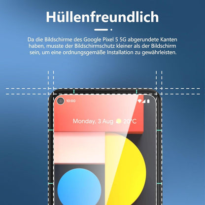 Panzer Schutz Glas für Google Pixel 5 5G 3er Pack