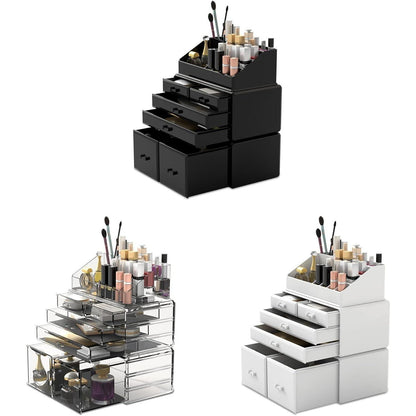 Makeup Organizer XL Schwarz 6 Schubladen