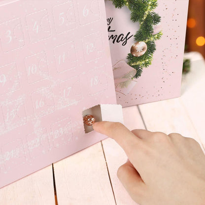 Adventskalender Schmuck Charms Roségold – 24teilig mit Ketten