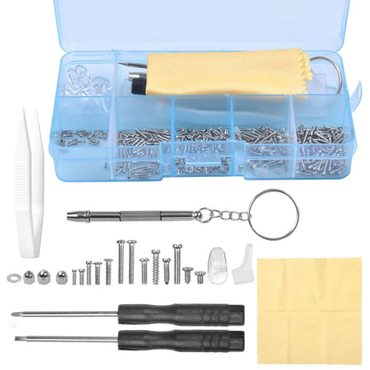 500-teiliges Brillenreparaturset mit
