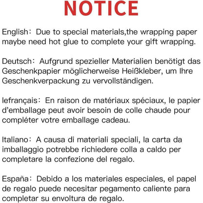 Weißes Mattes Geschenkpapier Minirolle Einfarbig Perlig 43.2