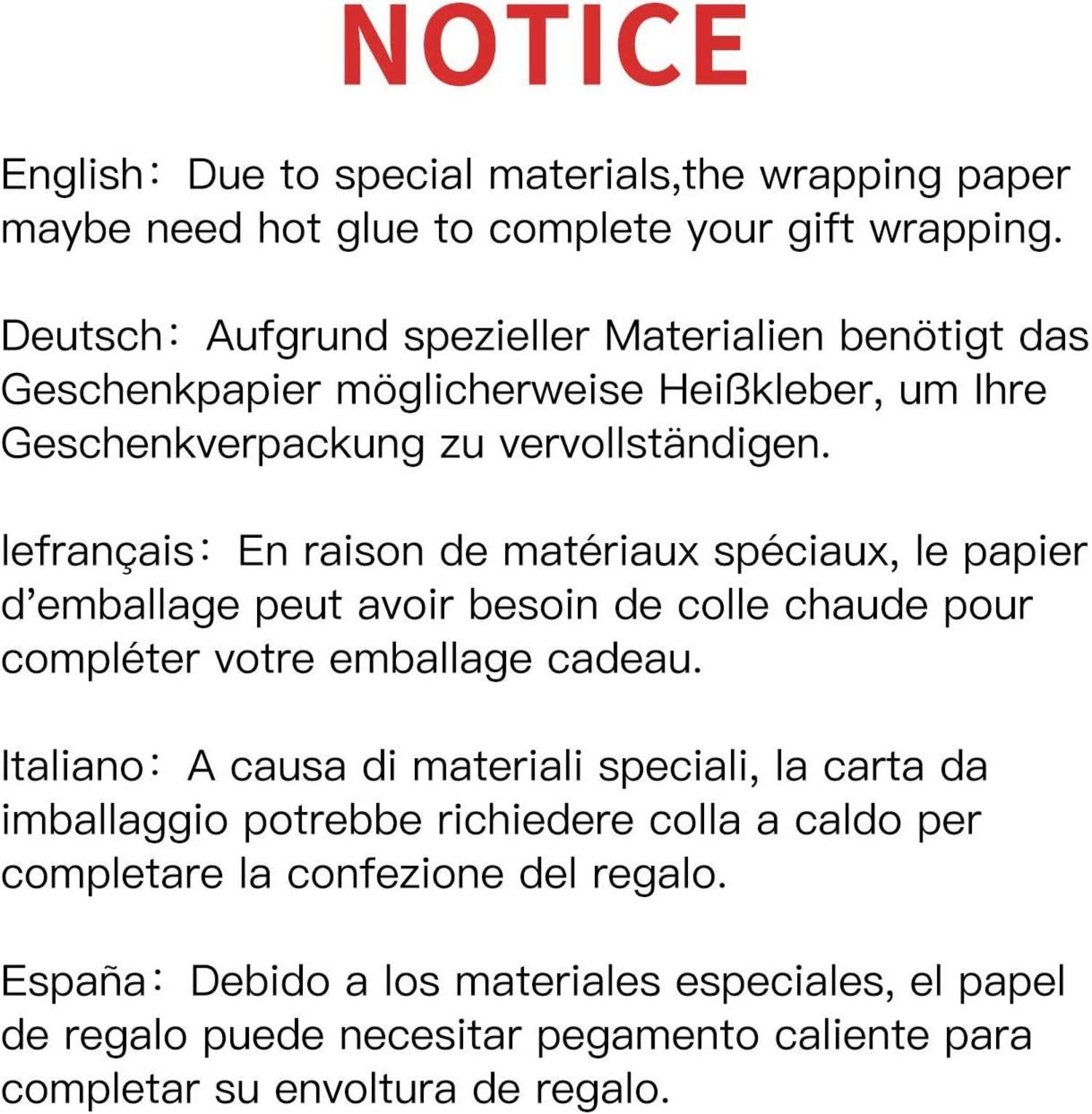 Weißes Geschenkpapier 43.2 cm x 10 m - Hochzeit Geburtstag Weihnachten