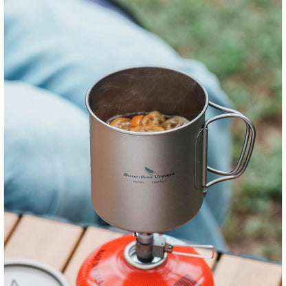 Titan Becher mit Deckel & Griff – Camping Tasse Outdoor 200ml-750ml