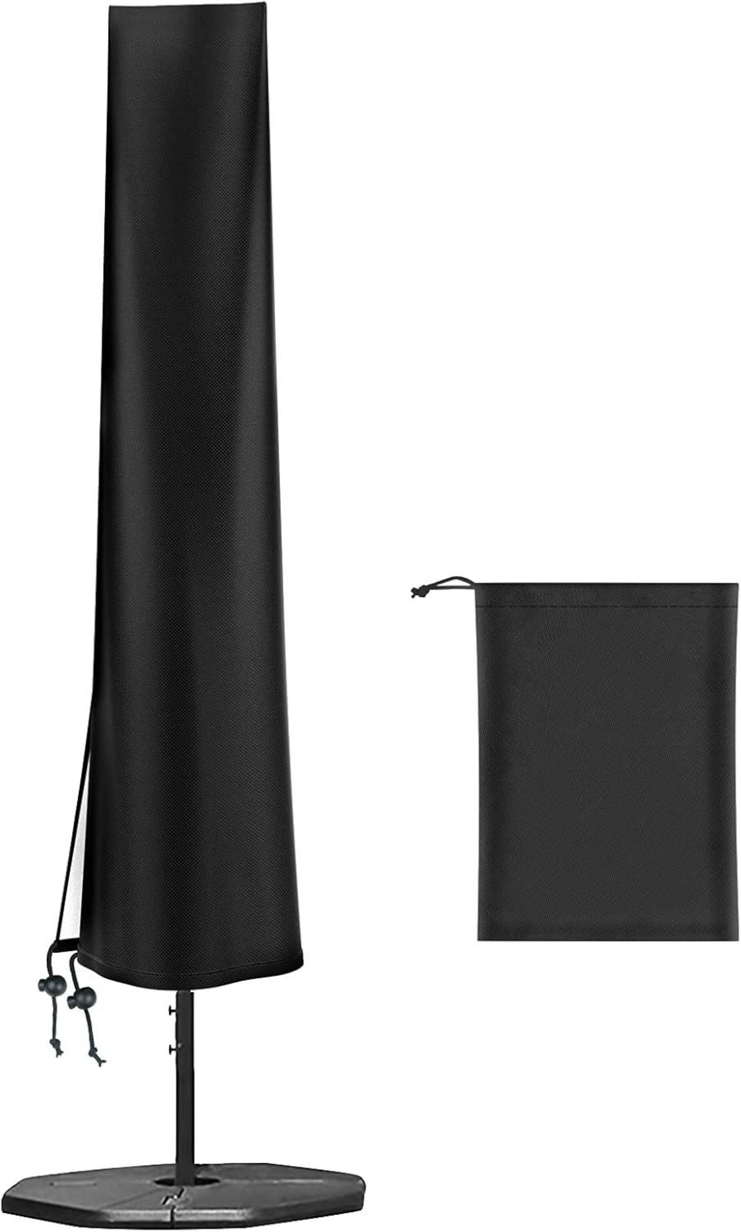 Wasserdichte Schutzhülle für Sonnenschirm 170cm, 420D Oxford, Schwarz