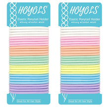 HOYOLS Haargummis für dicke Haare 56 Stück 4mm - 8 Farben