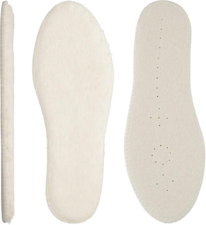 Knixmax Lammfell Einlegesohlen Winter Sohlen Warme Lammwoll Gr.28-46