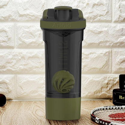 Inspirational Protein Shaker Flasche 680 ml Kunststoff Dual Mixing