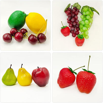 17-teiliges künstliches Obst Set lebensechte Deko Requisiten Fotografie Craft