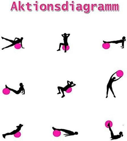 Gymnastikball 25cm Yoga Pilates Ball Baby Soft Schwarz