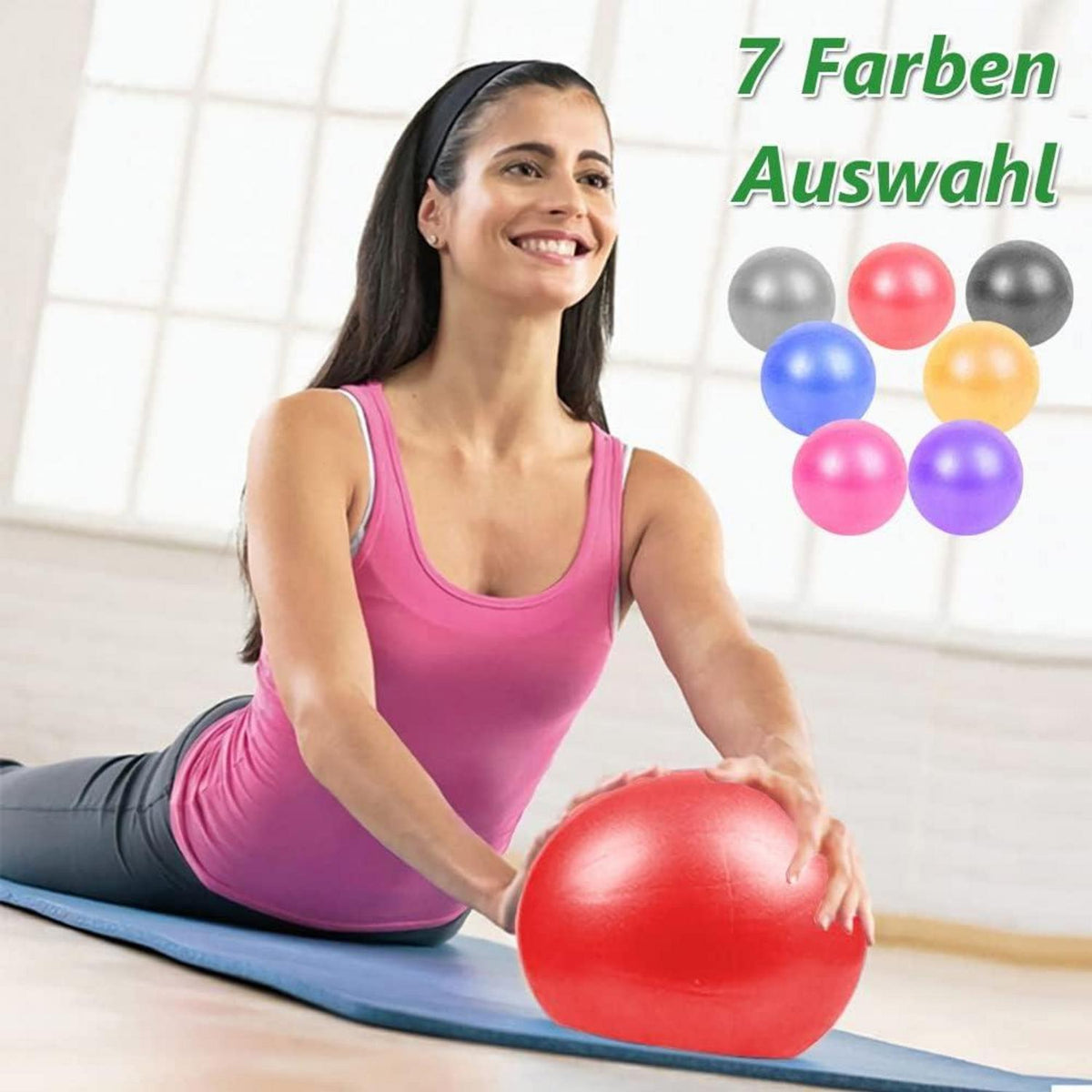25cm Gymnastikball Pilates Yoga Ball Fitnessball Baby Soft