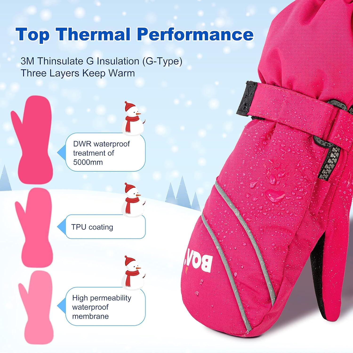 Kinder Skihandschuhe wasserdicht und Winddicht Thermo warme