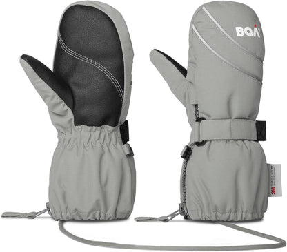 Kinder Skihandschuhe wasserdicht winddicht Fäustlinge warm 4-6 Jahre