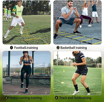 Fußball Trainingsset 6m Koordinationsleiter, Kick Trainer, Hütchen
