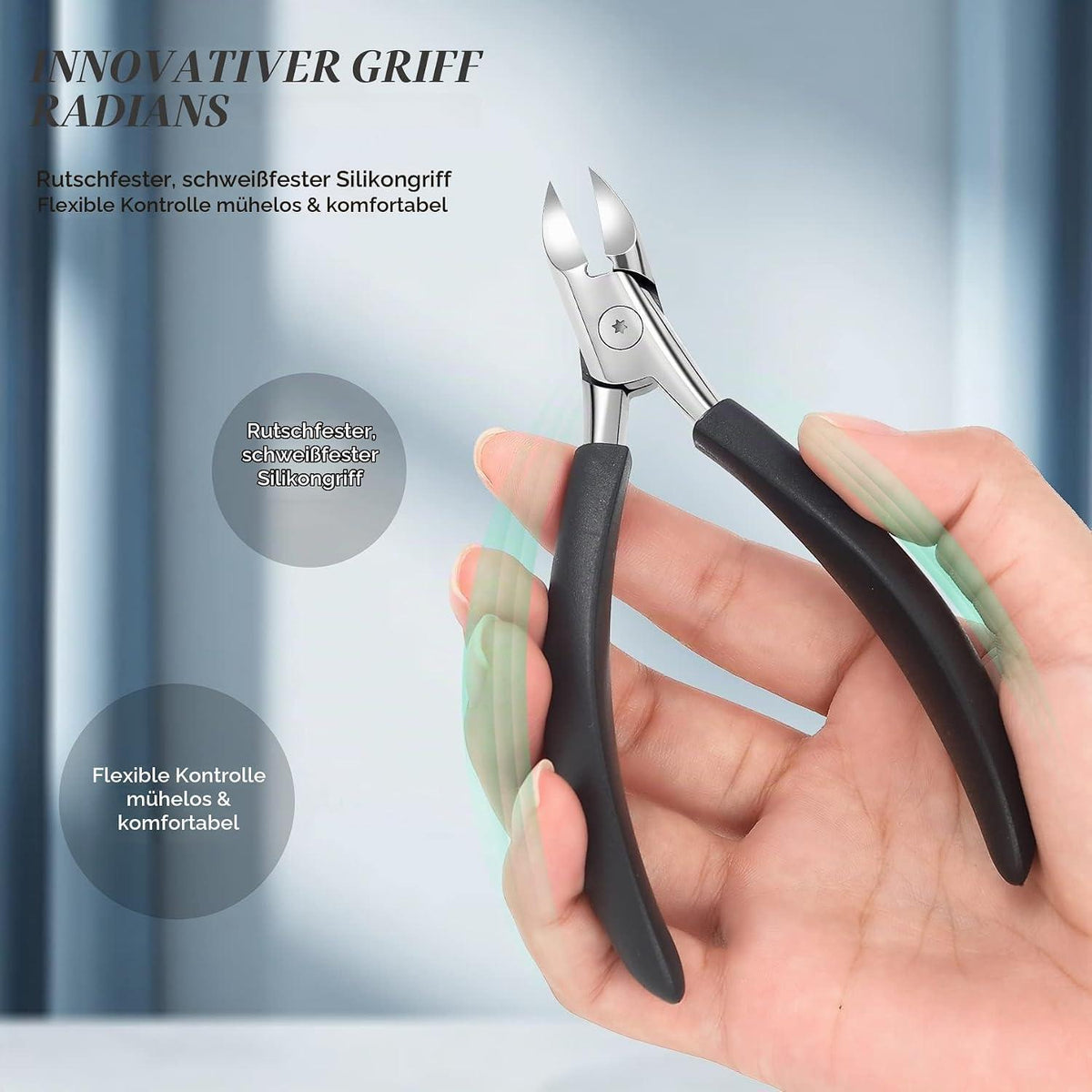 Fußnagelschere Profi – Edelstahl für Dicke & Eingewachsene Nägel