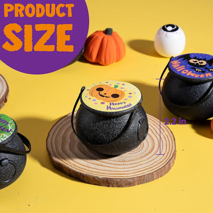 Halloween Hexenkessel Badebomben mit Mochi Squishy, 6er Set