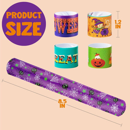 JOYIN Halloween Slap Armbänder 100 Stück für Kinder, Party