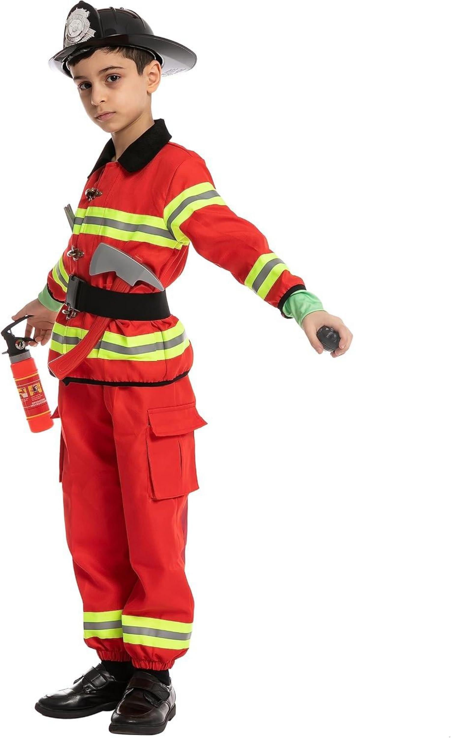 Feuerwehrmann Kostüm Kinder Rollenspiel Set Feuerwehrhelm Spielzeug