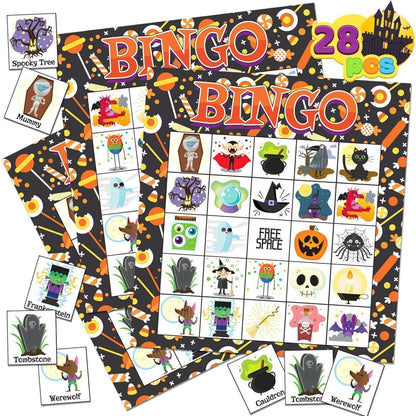 Halloween Bingo Spielkarten Set für Schul und