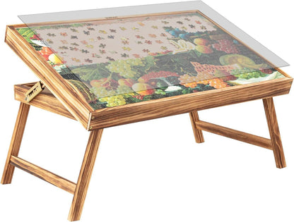 Holzpuzzle Tisch Puzzle Brett 1000 Teile Tragbarer Klapp-Kipptisch