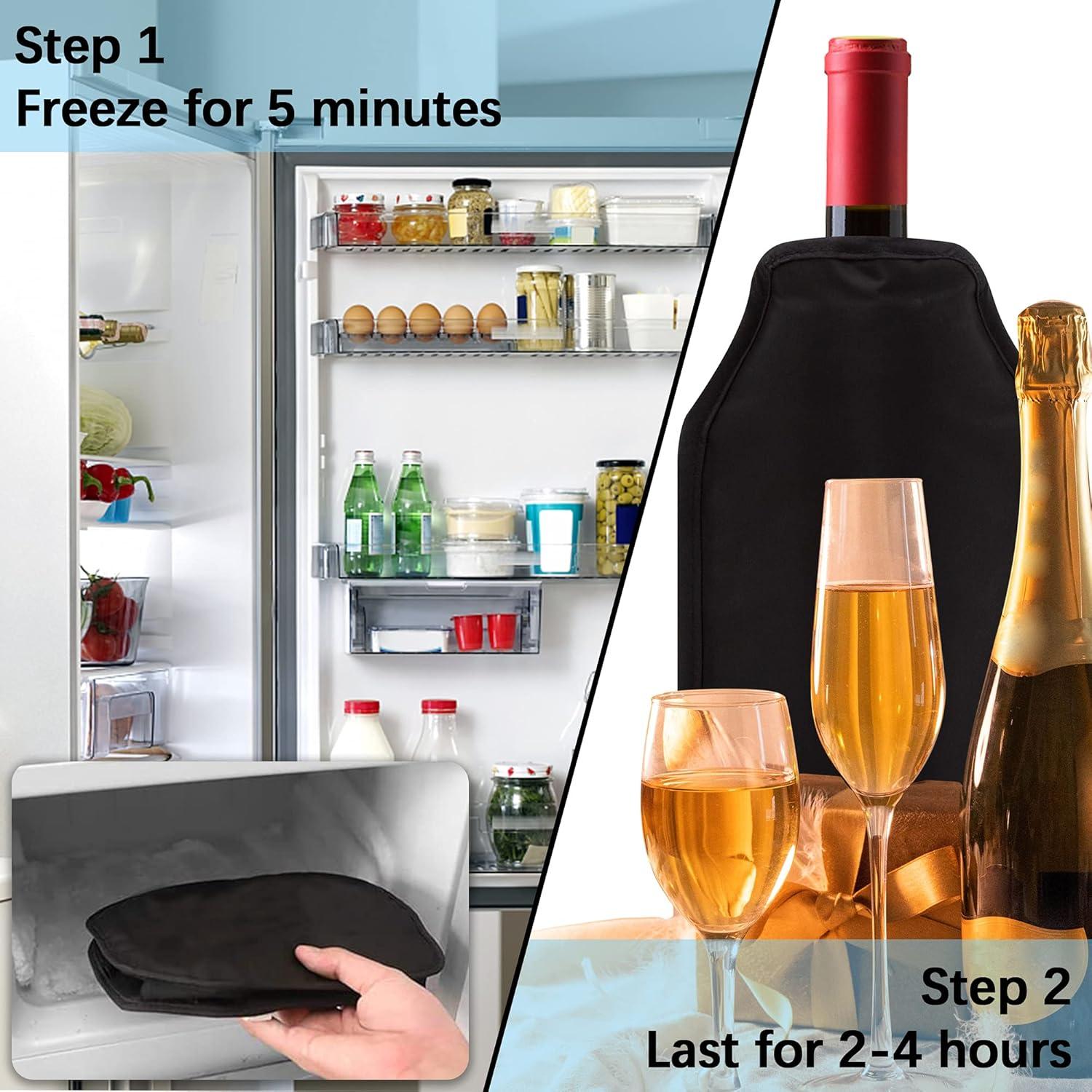 Weinkühler-Hülle für Prosecco Champagner Bier 20cm 400g