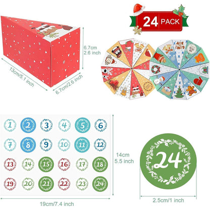 Kesote Adventskalender 24 Boxen 2 x 12 Tage Weihnachten