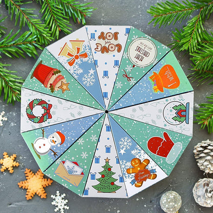 Kesote Adventskalender 24 Boxen 2 x 12 Tage Weihnachten