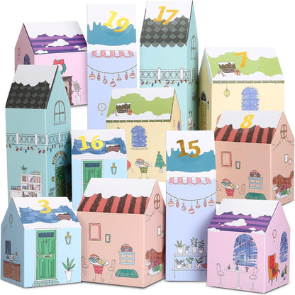 Kesote Adventskalender Kinder Weihnachtskalender 24 Häuser
