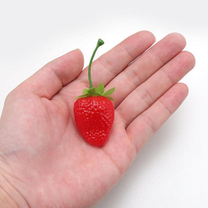 Künstliche Erdbeeren Dekoration Simulation Kunststoff 30 Stück Rot
