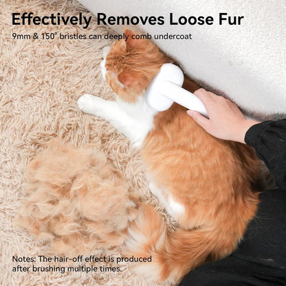 Profi Katzenbürste mit Auslöseknopf für Kurz- und