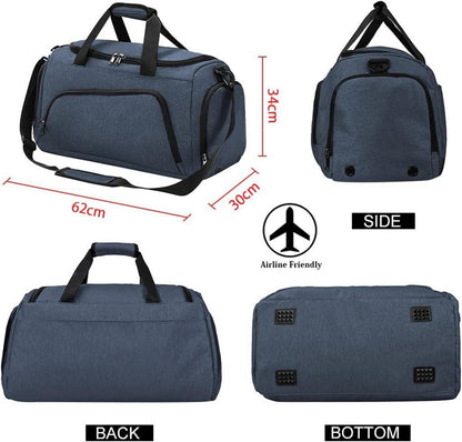 Sporttasche NUBILY 60x30x34cm Herren/Damen Wasserdicht Fitnesstasche Gym