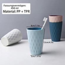 4er-Set Zahnputzbecher Kunststoff – Nordischer Stil