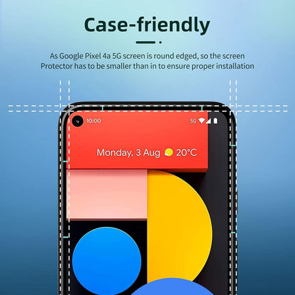 Panzer Schutz Glas Google Pixel 4a 5G 2er Pack 9H Härte Ultra-klar