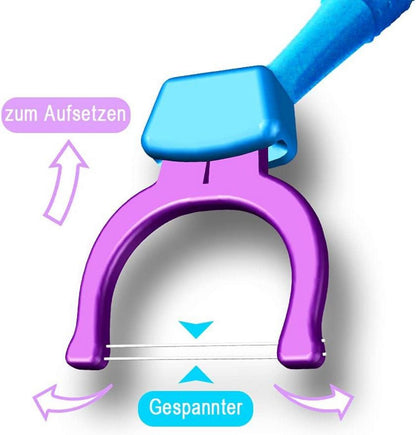 Evolutionäre Zahnseidenhalter mit 200 Aufsteckköpfen - 2 lange Halter