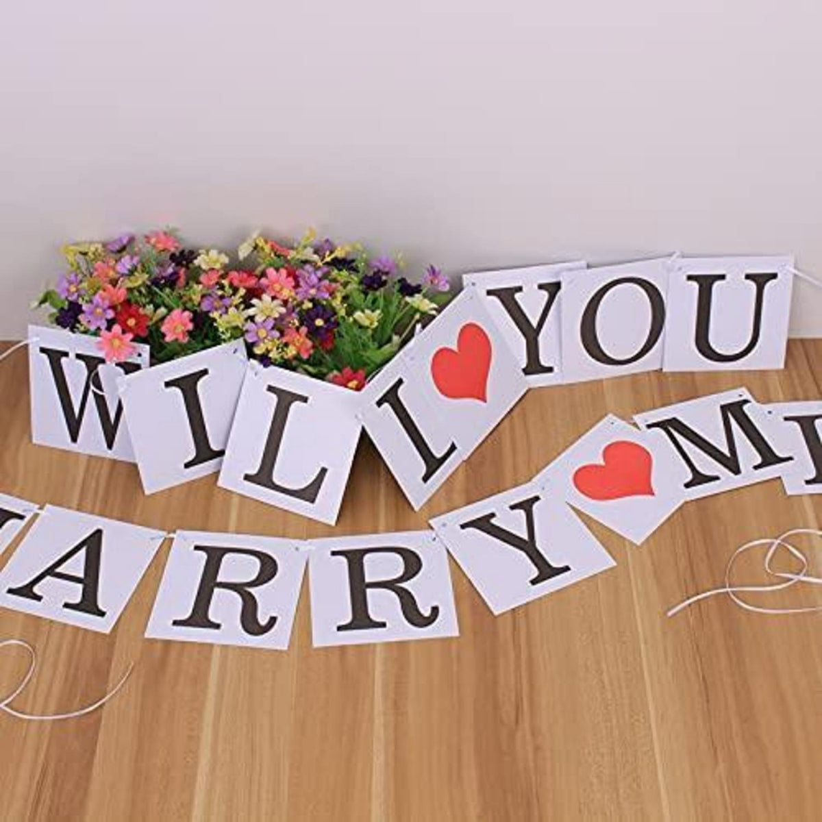 "Will You Marry Me" Girlande – Heiratsantrag & Hochzeitsdeko